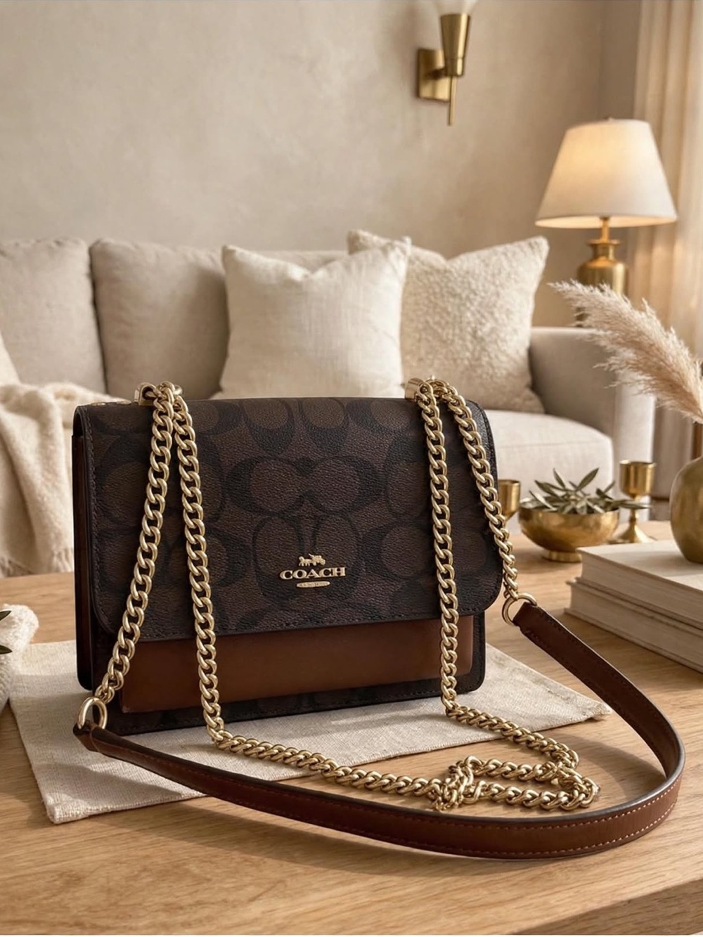 Coach Klare Crossbody with Gold Chain